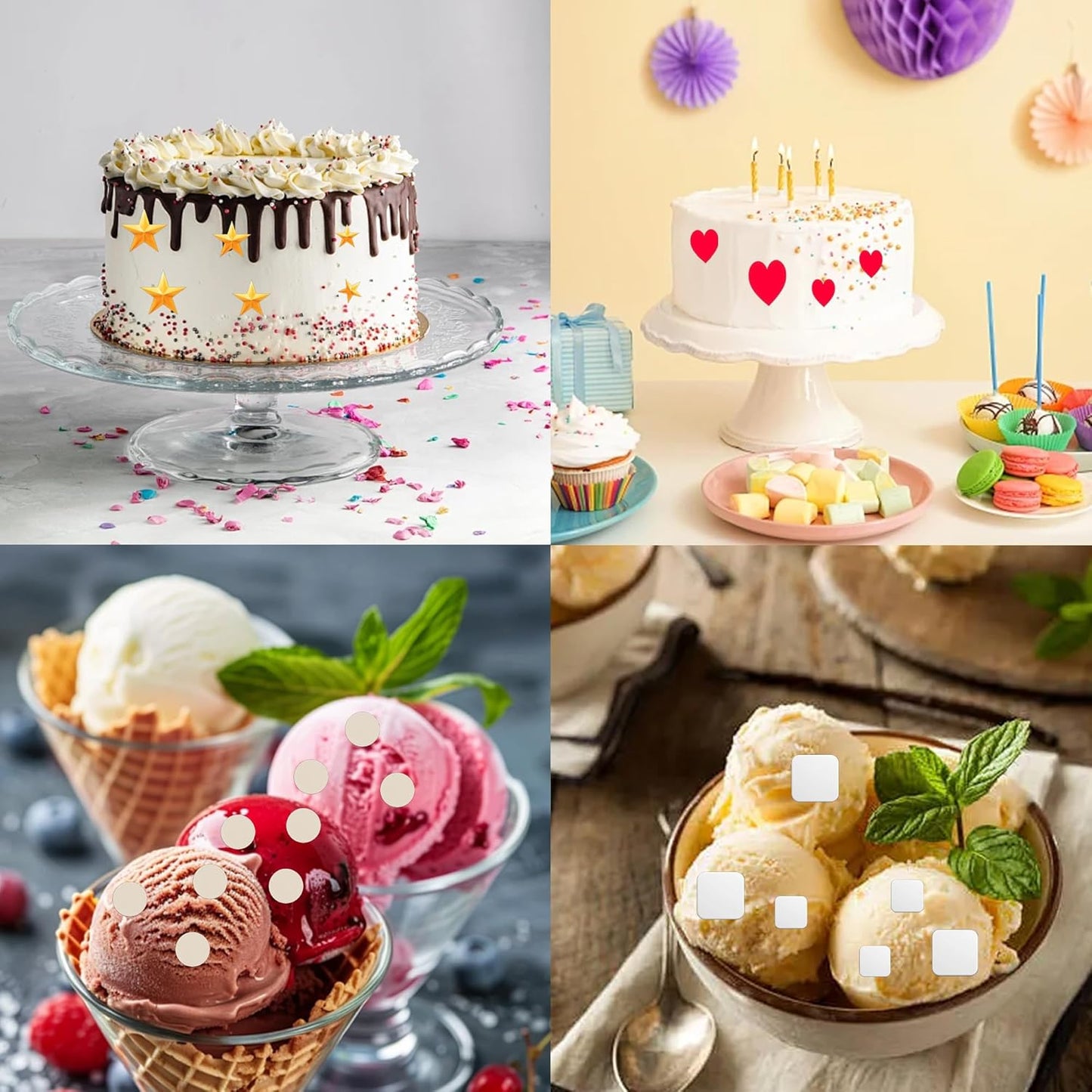 pson 3Pcs Plunger Cookie Cutter Set, Mini Plastic Biscuit Molds for Cake Decorating, Baking, Fondant, and DIY Crafts(Heart)