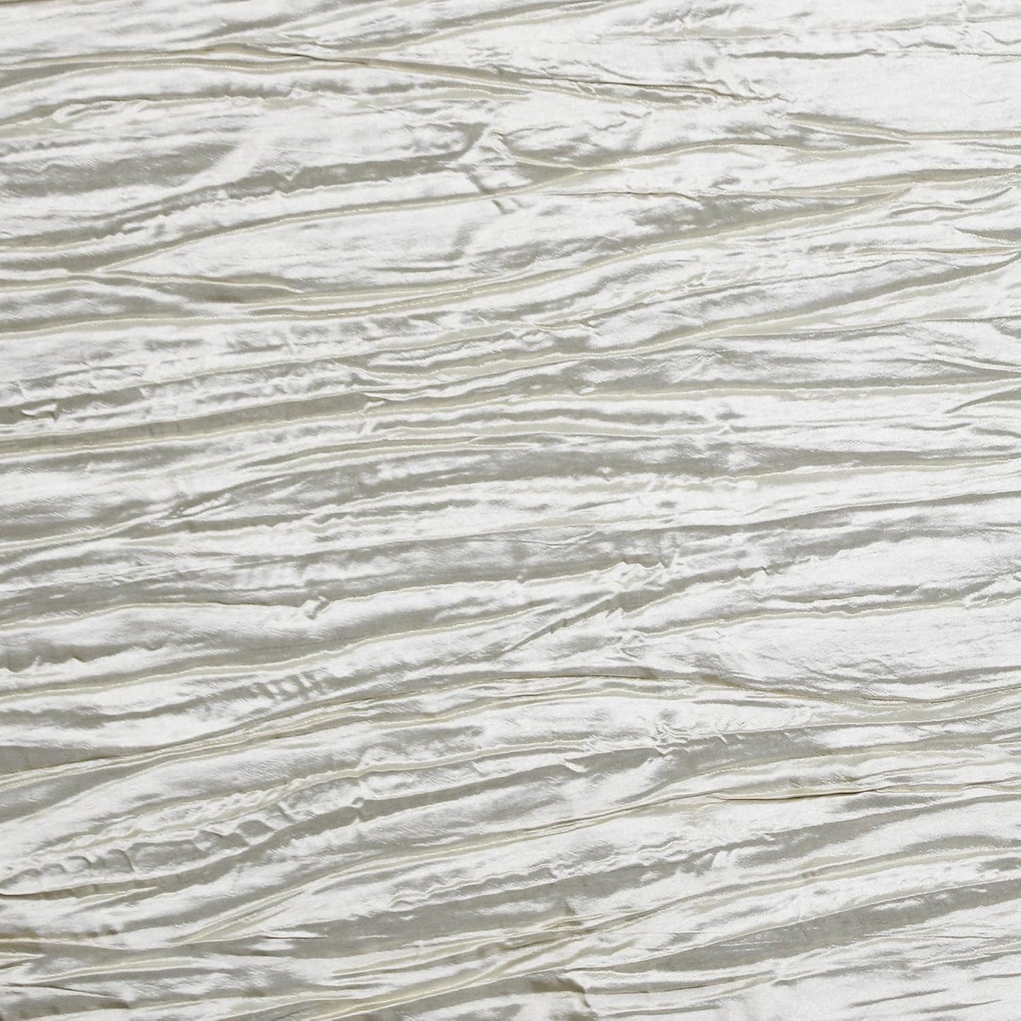 YOUR CHAIR COVERS - 90 x 132 Inch 6 ft Ivory Rectangular Crinkle Taffeta Tablecloth – Elegant Table Linen for Rectangular Tables, Weddings & Events