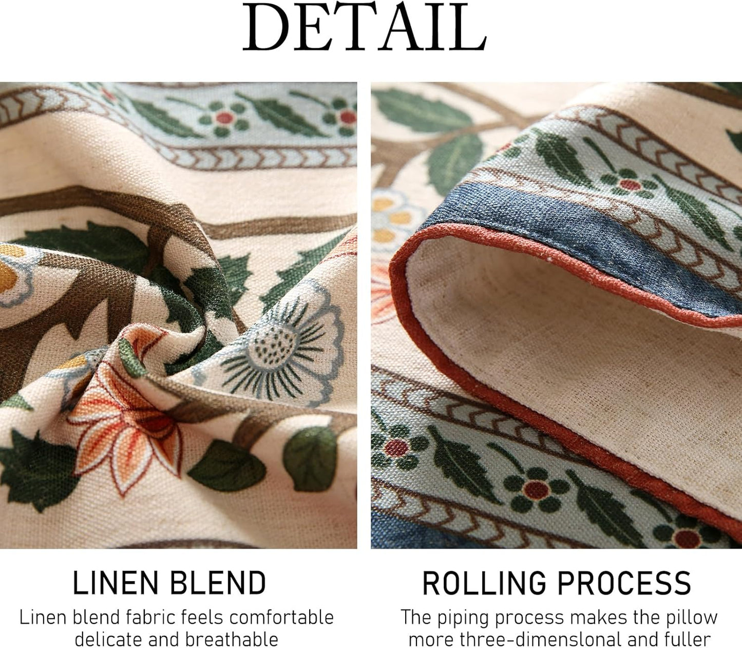 ISAENNE Designer Vintage Elegant Linen Table Runner 71 Inches Long,Colorful Flower Pattern Soft Table Runners for Dining Tables,Thanksgiving,Kitchen Tables,Christmas,12"*71"-Naples C