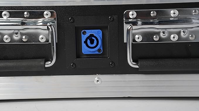 Battery Powered Stage Par Lights, 9X18W RGBW+UV, Remote DMX Control, for Church, DJ, Wedding (Case)