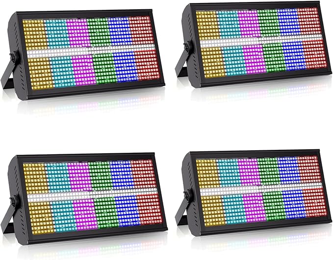 Stage Lights Effect Light 200W 768LEDs RGB Dj Lights Bar 4/6/12/144/154CH DMX Control Auto Play Sound Activated Uplight Bar for Wedding Disco Party Stage Lighting-4 PCS