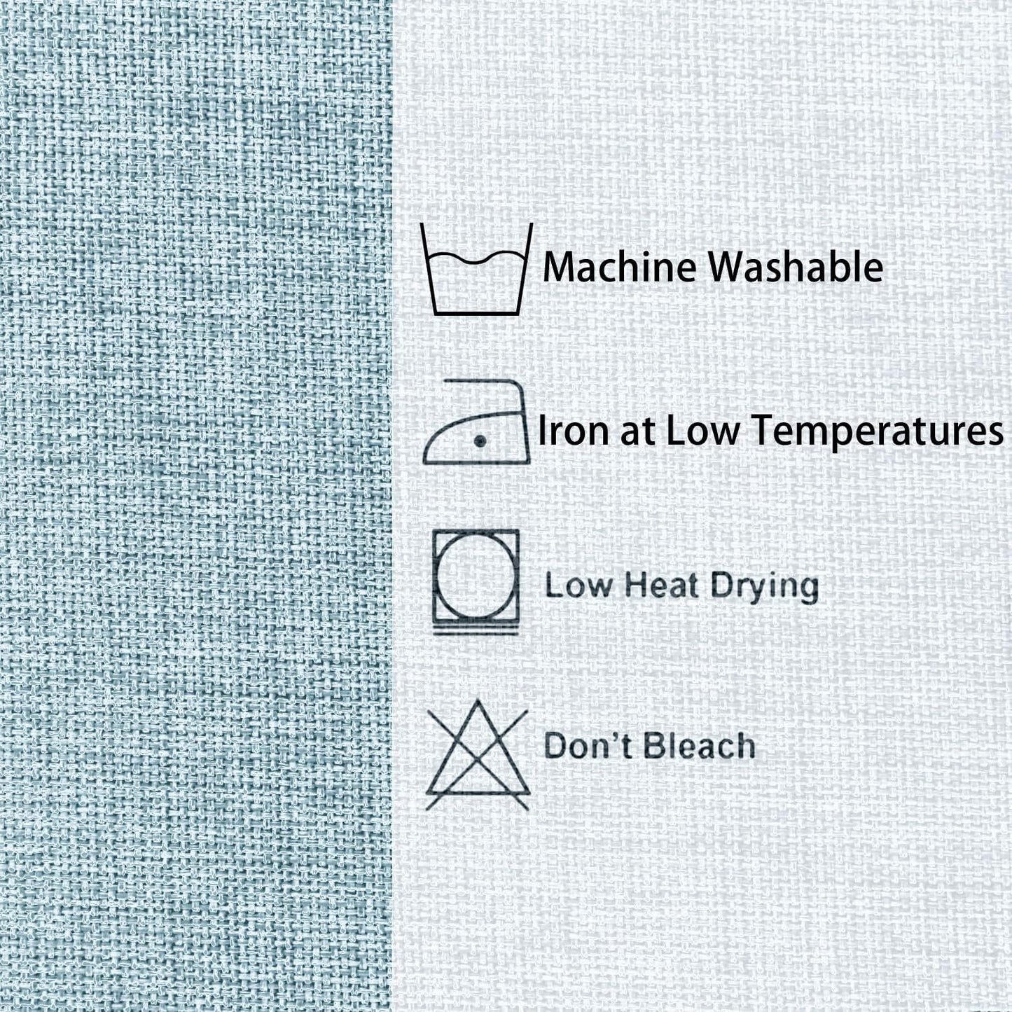 Hiasan Faux Linen Rectangle Tablecloth - Wrinkle and Stain Resistant Washable Table Cloth for Kitchen Dining Room Holiday Table Cover for Dinner, Lux Slate Blue, 70 x 90 Inch