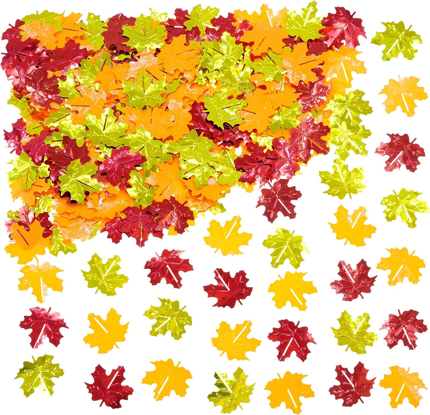 Fall Party Table Scatter Confetti - Thanksgiving Day Maple Leaves Foil Metallic Sequins Confetti Autumn Party Sprinkles Confetti Decorations
