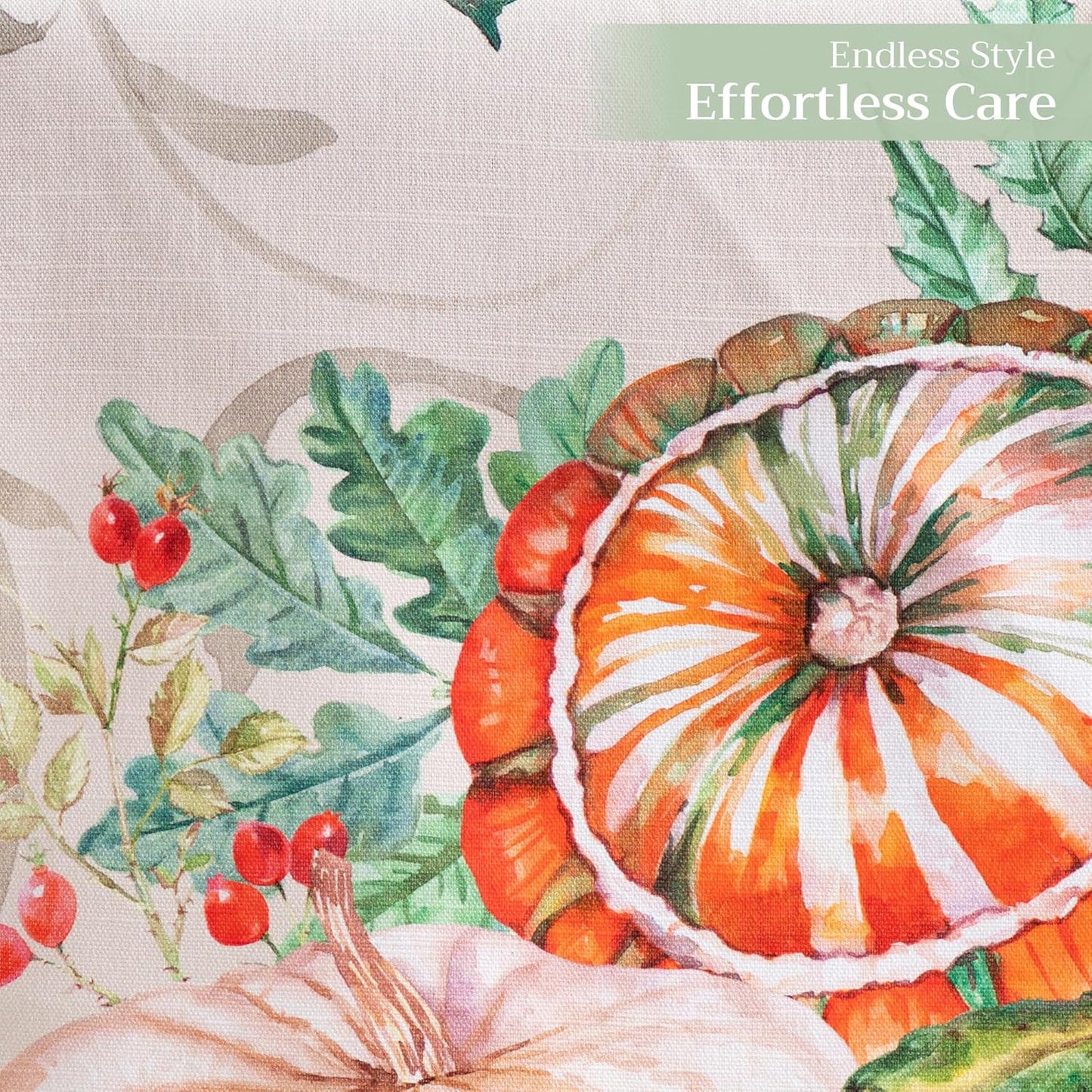 Maison d' Hermine Table Runner 100% Cotton Single Layer Table Runners 72 inches Long for Thanksgiving Christmas Decorations Home Kitchen Dining Party Wedding (Lumina, 14.5" x 72")