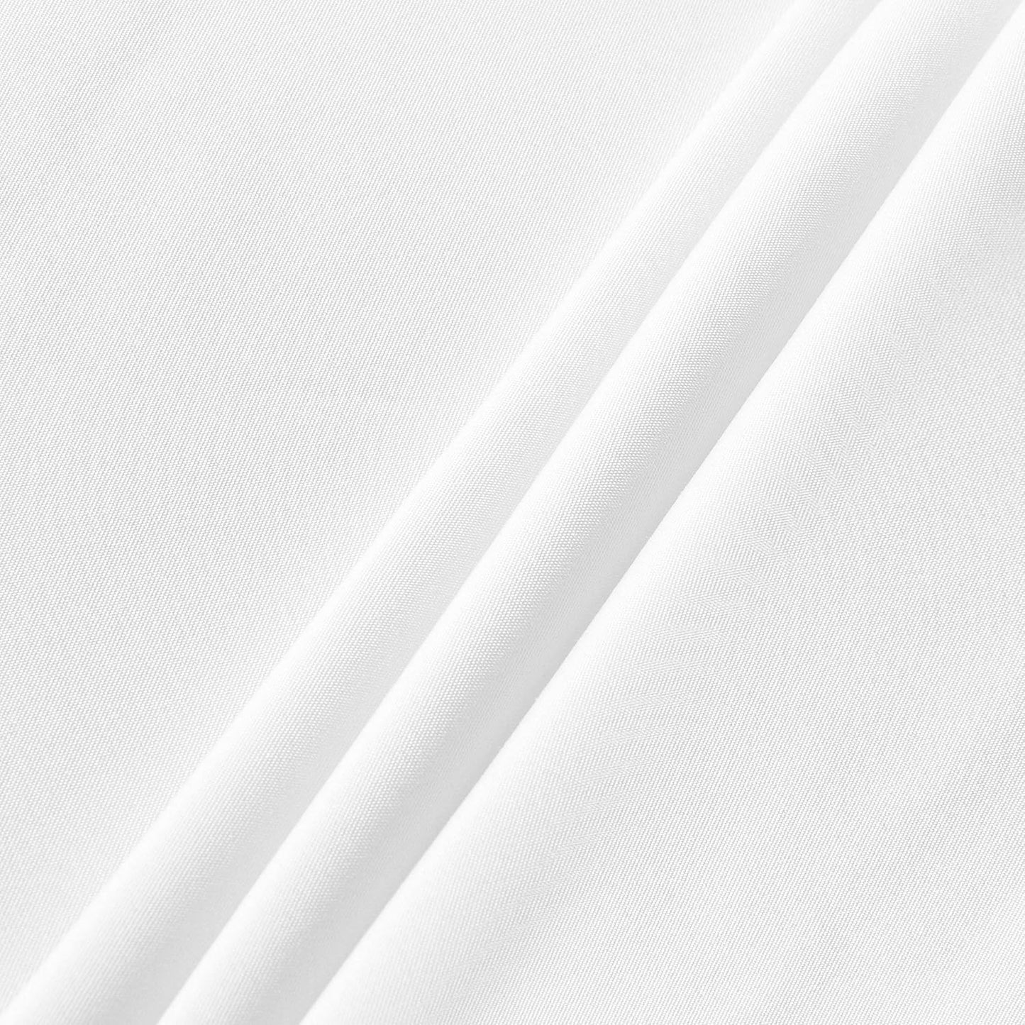 sancua Round Tablecloth - 120 Inch - Water Resistant Spill Proof Washable Polyester Table Cloth Decorative Fabric Table Cover for Dining Tables, Buffet Parties and Camping, White