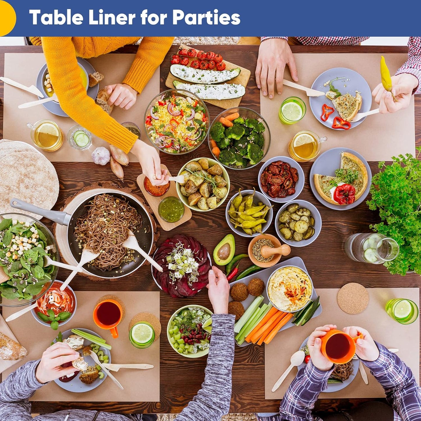 Vanhench Brown Wrapping Paper, Craft Kraft Paper 17.5"x 1200"(100') for Gift Wrapping Bulletin Board Arts & Crafts, Bouquet Flower Table Covering Poster Packing Shipping Christmas Supplies 70GSM 50LB