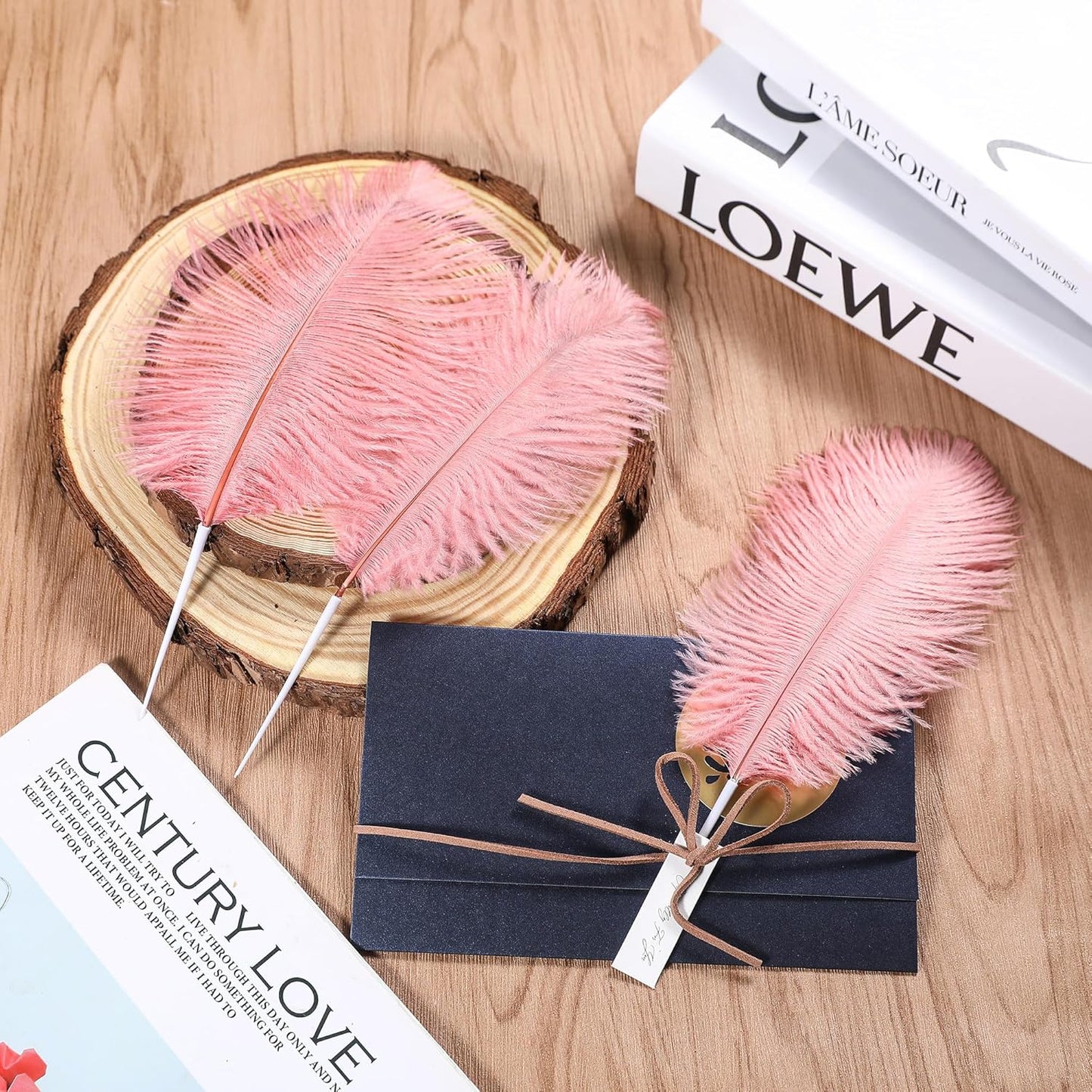 SOGUGOM Pink Craft Ostrich Feathers - 30PCS 6-8 inch Natural Ostrich Feathers Kit for Wedding Decorations, Hats and DIY Projects(Lotus Pink)