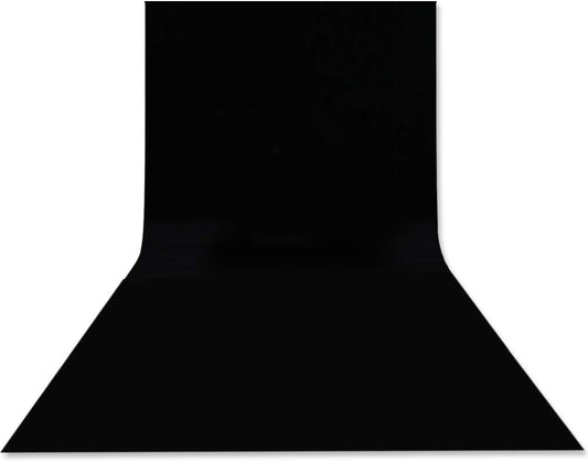 HEMMOTOP Black Photo Backdrop 10x12ft, Large Photography backdrops for Photoshoot, Black Background Screen Fabric for Birthday Parties, Video Recording, Weddings (Only Backdrop Without Stand)