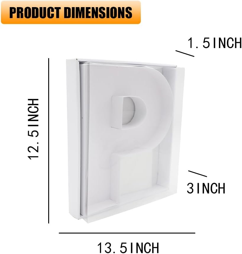 12" Fillable Cardboard Letter Charcuterie Gift Cupcake Box With Cover Sweets Packaging (P)