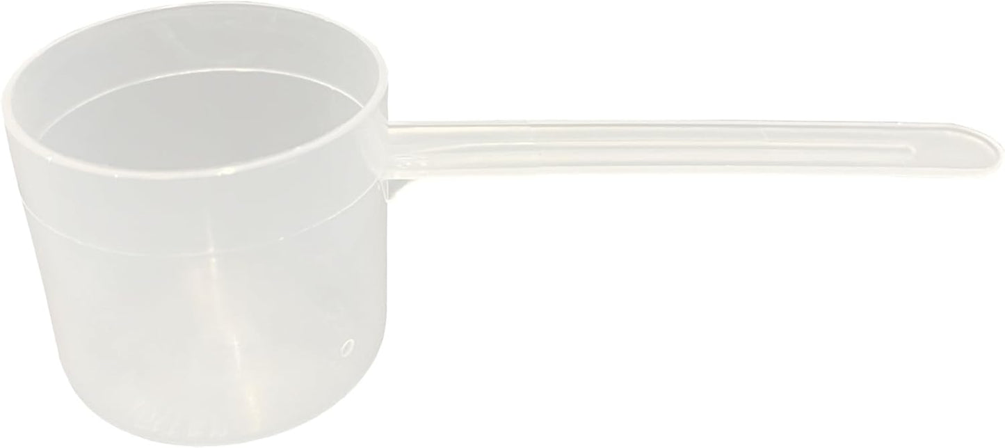 63 mL (63 CC | 2.13 Oz.) Long Handle Scoop for Measuring Coffee, Pet Food, Grains, Protein, Spices and Other Dry Goods (Pack of 100)