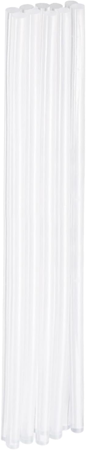 HARFINGTON 10pcs Hot Glue Sticks 0.28" Dia x 11.02" Long EVA Mini Hot Melt Adhesive Glue Stick for Hot Melt Gun Wood Plastic Glass Flowers Fabrics Foam, Clear