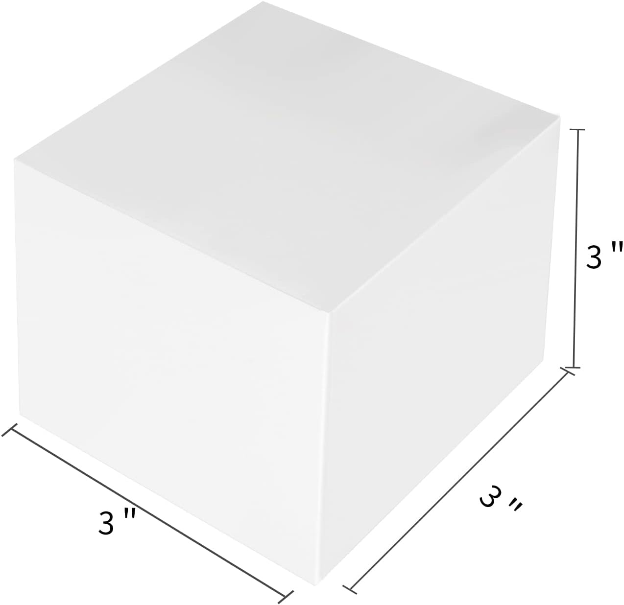 50 Pack Small Gift Boxes, 3x3x3 Favor Boxes White Paper Gift Boxes with Lids for Presents, Crafting, Cupcake Boxes, Gifts, Candy Boxes for Wedding Party Bridal Shower Baby Shower Favors