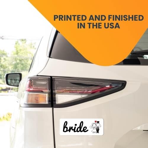 Magnet Me Up Bride Magnet Decal, 3x8 Inches Heavy Duty Automotive Magnet for Car Truck SUV