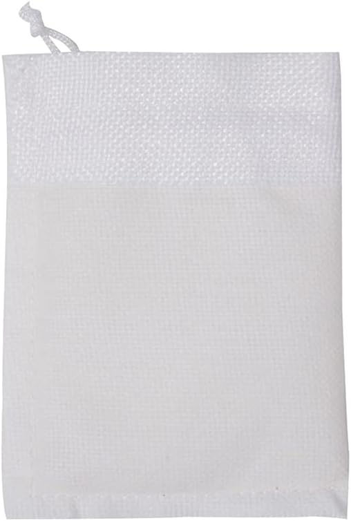 20pcs Burlap Bags with Drawstring, 5.9 x 7.5 inch White Linen Gift Bags Jewelry Pouches Sacks for Christmas Wedding Favors, Party, DIY Craft