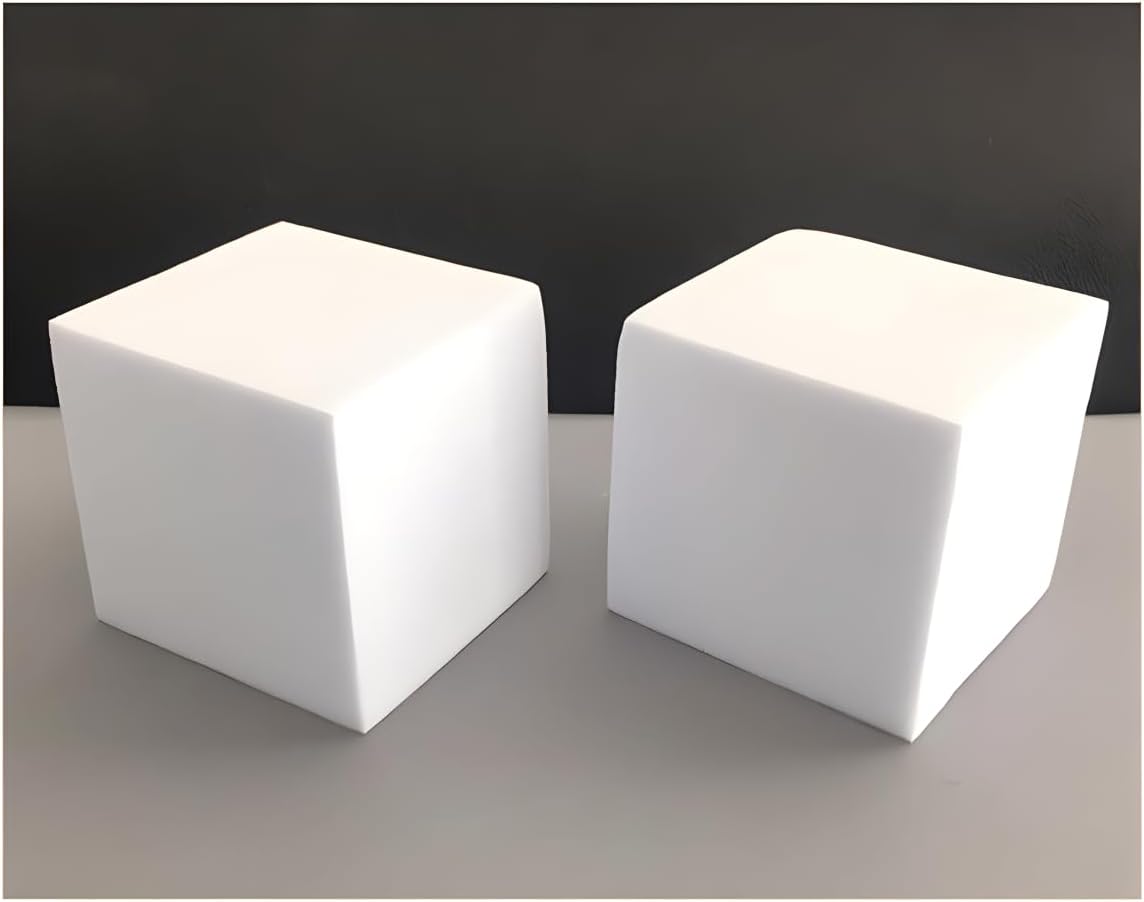 Crafare 4x4x4inch Square Foam Blocks 6 Pack Polystyrene Foam Cubes for Craft Arts School Projects Sculptures Floral Arrangements Modeling and Centerpieces