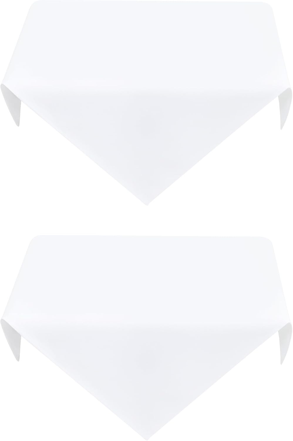 2 Pack Small Square Table Cloth 24X24 Inch White Washable Fabric Tablecloth Polyester Solid Table Cover for Night Stand End Tables Outdoor Indoor