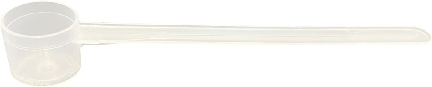 6.5 mL (6.5 CC) Long Handle Scoop for Measuring Coffee, Pet Food, Grains, Protein, Spices and Other Dry Goods (Pack of 25)