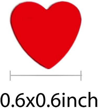 Heart Confetti Red Valentine's Day Table Confetti Metallic Foil for Party Wedding Happy Birthday Baby Showe Bridal Shower Festival Theme Party Decorations Supplies 1.6oz / 1000 Pieces(Red)