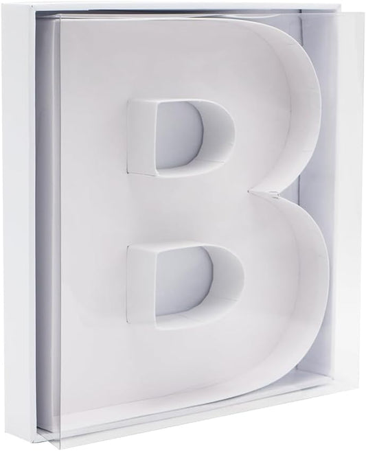 12" Fillable Cardboard Letter Charcuterie Gift Cupcake Box With Cover Sweets Packaging (B)