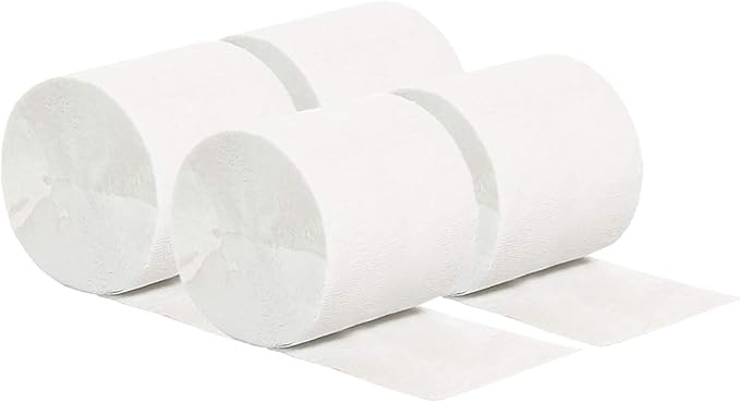 We Moment White Crepe Paper Streamers 1.8 Inch Widening 6 Rolls, 82 Feet per Roll for White Birthday Wedding Festival Celebration Party Decorations