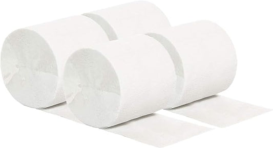 We Moment White Crepe Paper Streamers 1.8 Inch Widening 6 Rolls, 82 Feet per Roll for White Birthday Wedding Festival Celebration Party Decorations