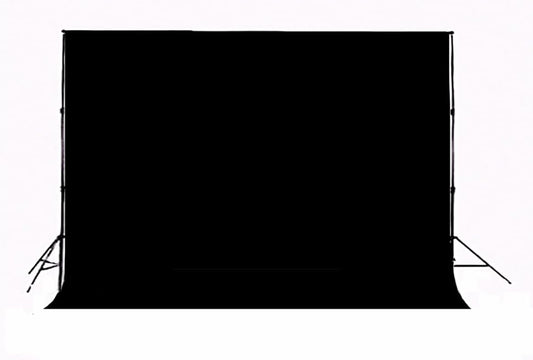 Black Backdrop for Photography Durable Fabric Background Photo Backdrop Video Photography Studio (10x7ft, Black)