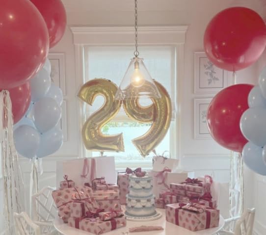 Big Light Gold 40 Inch 9 Balloon Number, Jumbo Giant 9th 19 29 39 49 99 Birthday Party Decorations, Large Champagne Gold Foil Balloons Anniversary Birthday Party Engagement Decorations