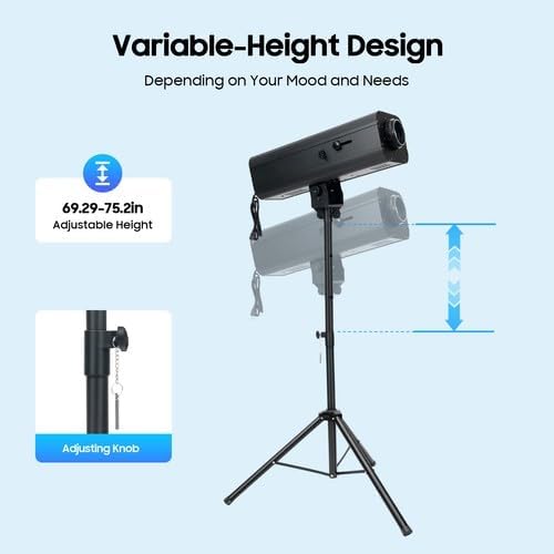230W LED Stage Spotlight with Tripod, Professional Follow Light with 6 Colors & 3 Color Temperatures (5600K、6000K、3200K), Theater Lights DJ Lighting for Wedding Party, DJ Show, Theater (230, Watts)