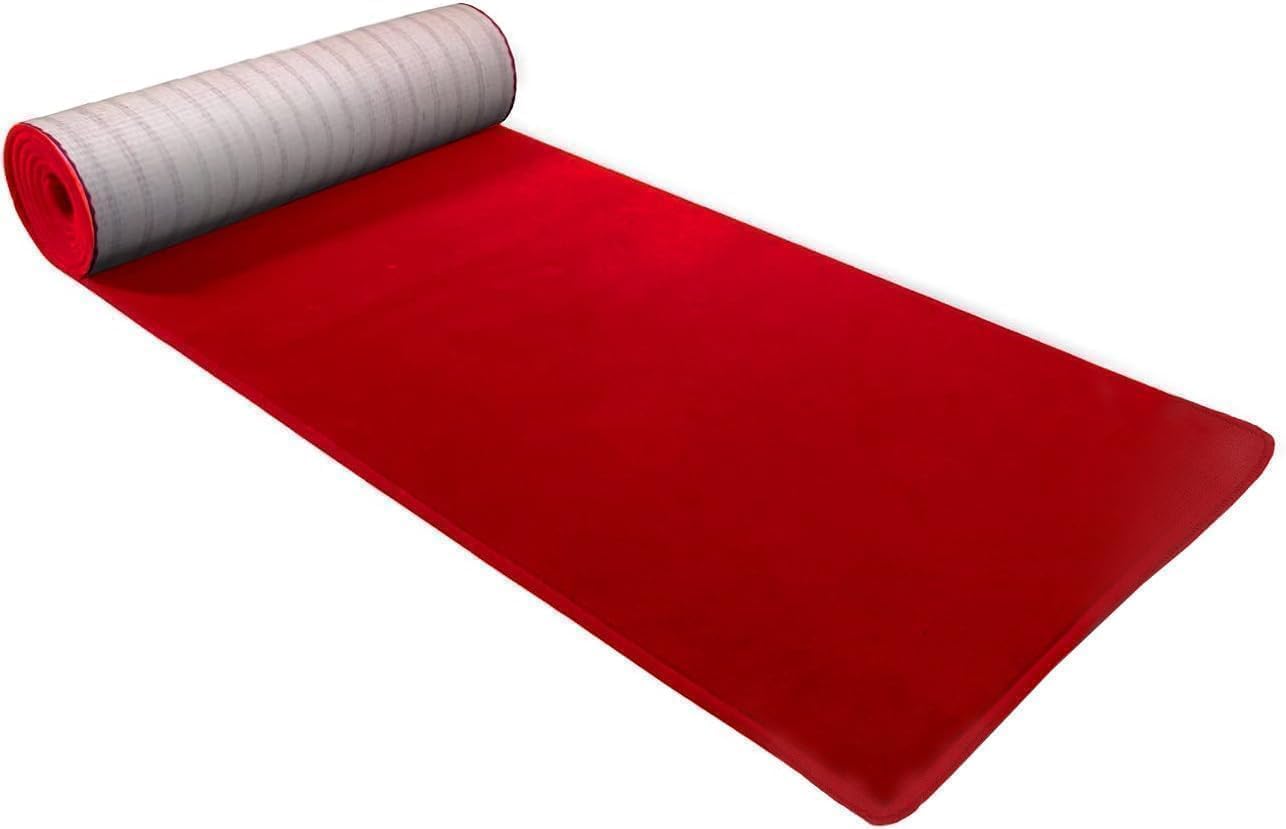 BANNER BUZZ Hollywood Red Carpet Runner – Premium Non-Slip 3x15 ft Aisle Rug for Weddings, Parties, and Events – Ideal for Step and Repeat Backdrop Event Decoration