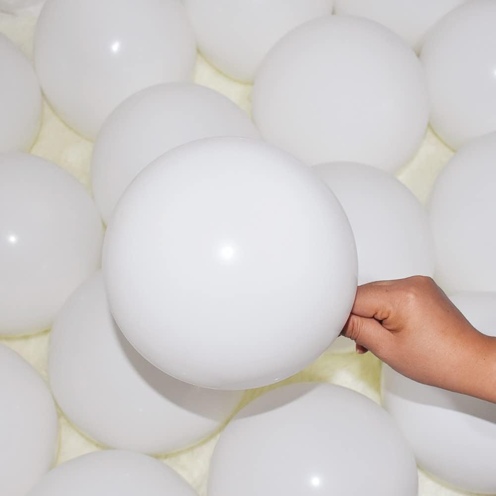 400 Pack White Balloons, 5 Inch White Latex Balloons Helium Balloons Party Decorations Supplies