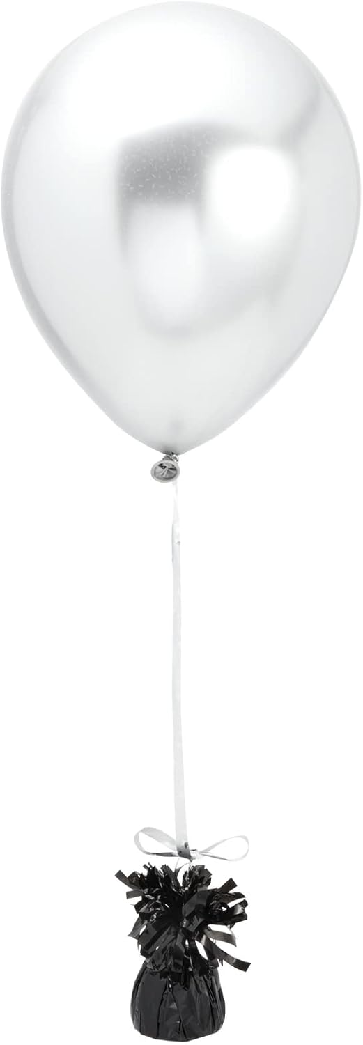 BLUE PANDA Black Balloon Weights - Pack of 15, 6 Oz, 4.5 In - Helium Balloon Weight Bulk for Table Centerpieces & Outdoor Events