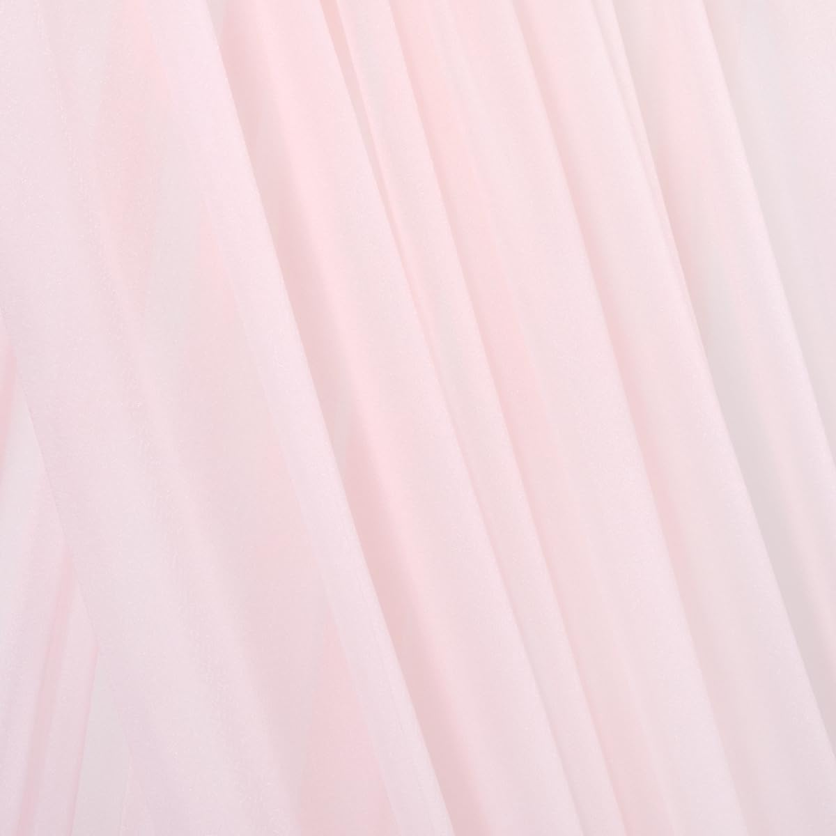 Pink Elegant Arch Draping Fabric 2 Panels Outdoor 29" × 20Ft Sheer Chiffon Curtain Drapes for Fall Wedding Ceremony Birthday Party Garden Brunch
