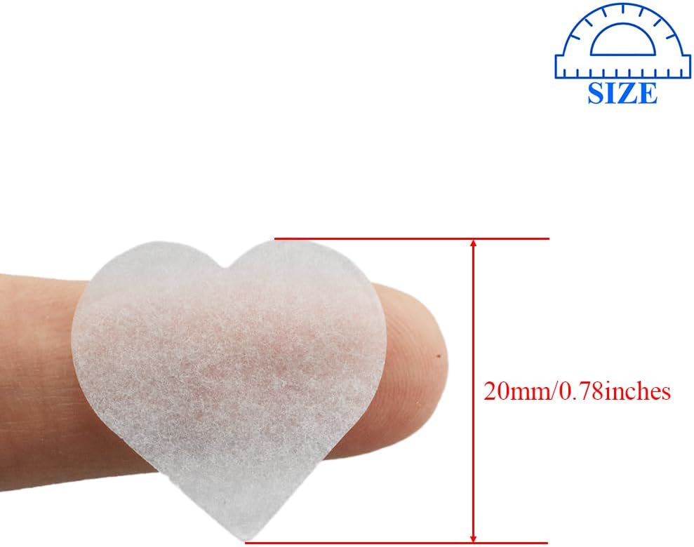 HAHIYO 0.78Inch White Heart Tissue Paper Confetti Table Decoration Confetti Dot Pastel Bulk Table Scatter Confetti Paper for Packaging Wedding Bachelorette Shower Birthday Party, 6000PCs