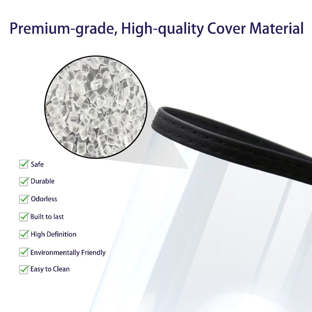 Goodsmart Restaurant Menu Covers - 25 Pack Black 8.5" x 11", 4-Page/8-View, Side-Loading Vinyl Menu Holders with Clear Sleeves, Double-Stitched, Leather-Style Café Covers, Morning Menu Homeschool