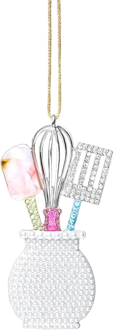 2025 Christmas Kitchen Ornaments,Hanging Cooking Gift for Christmas Tree Decorations, Kitchen Keepsake Gifts for Sisters Mom Grandma Women
