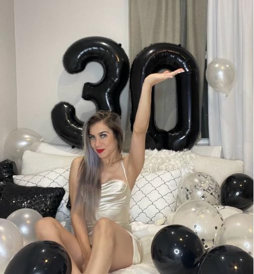 Black Number 13 Balloon, 40 Inch, Birthday Party Decorations, Graduation & Anniversary Supplies