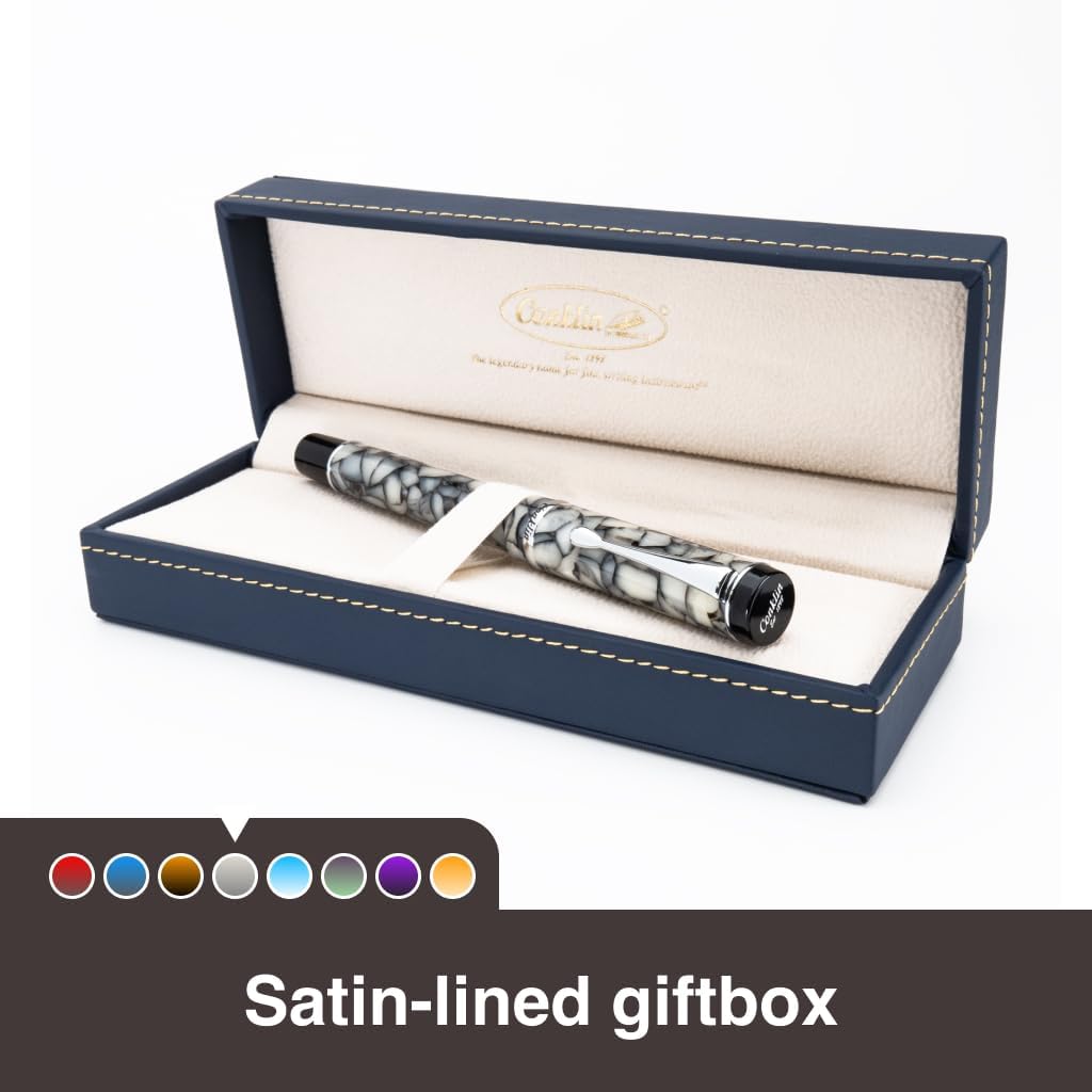 Conklin Duragraph Fountain Pen Cracked Ice - Extra Fine Nib, Precision Writing Instrument with Unique Design