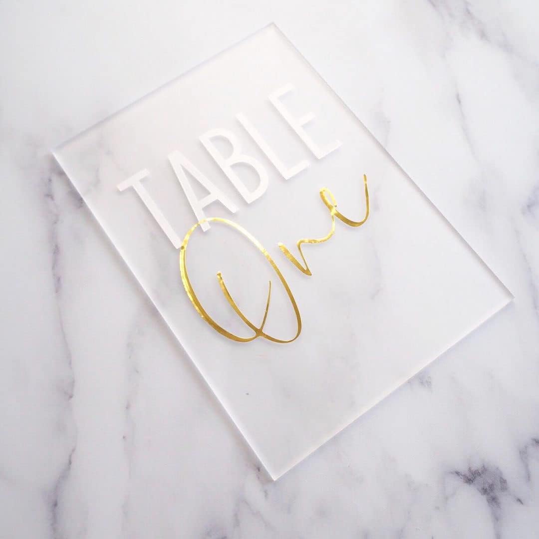 10 Pack Frosted Acrylic Sign Blank for Table Numbers, 5 x 7 Inch Acrylic Blank Frosted Sheet Sign 1/8 inch Thick, Use for DIY Wedding Table Signs, Wood Base NOT Included