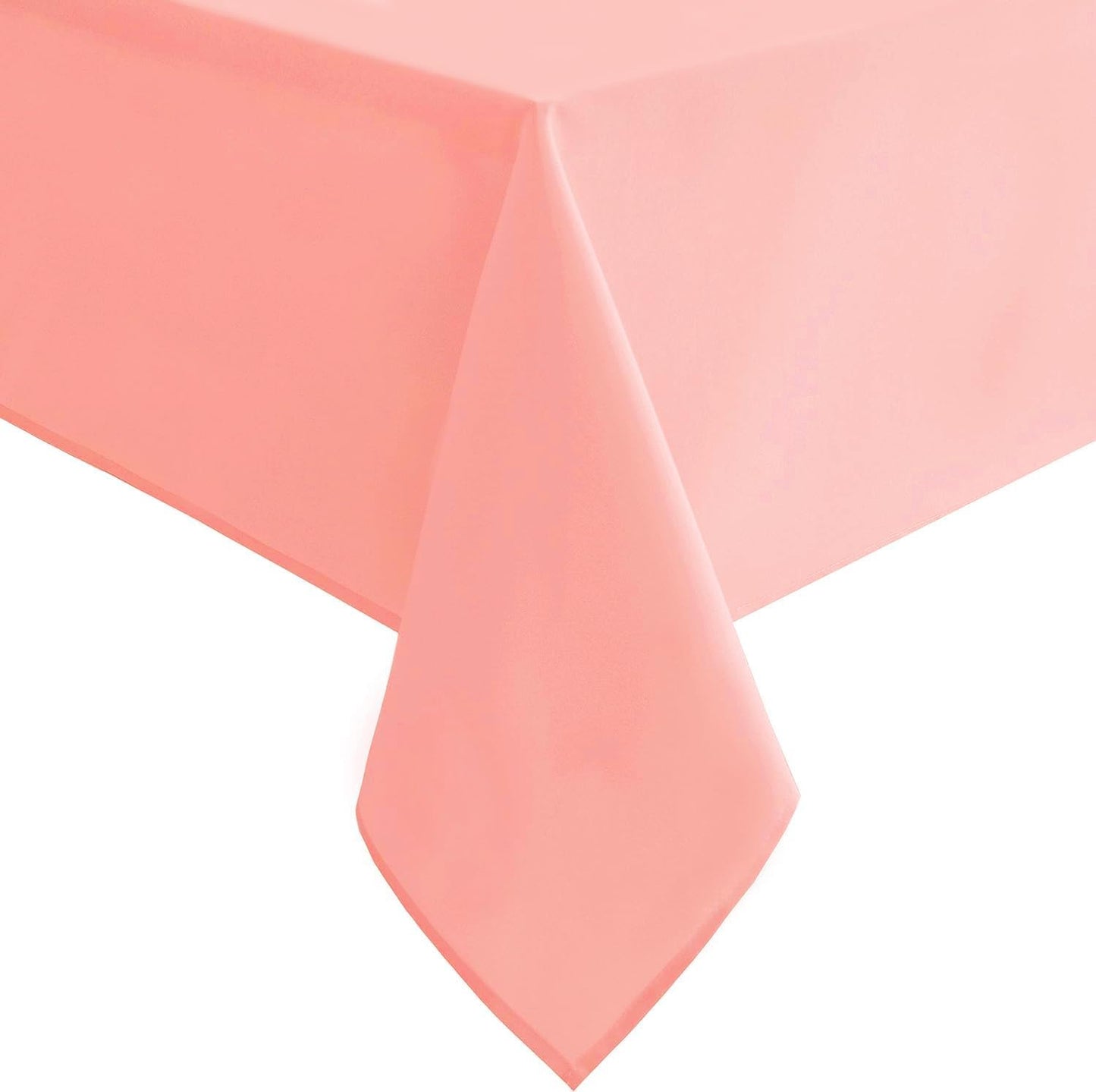 Hiasan Rose Pink Tablecloth for Rectangle Tables - Waterproof Washable Polyester Fabric Table Cloth for Buffect Dining Birthday Party Wedding, 54 x 108 Inch