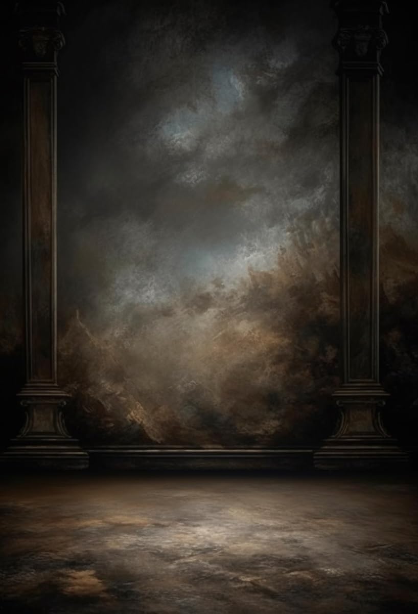 6.5x10ftDark Vintage Photography Backdrops Portrait Photo Backdrop Wedding Bridal Show Birthday Background for Studio Props