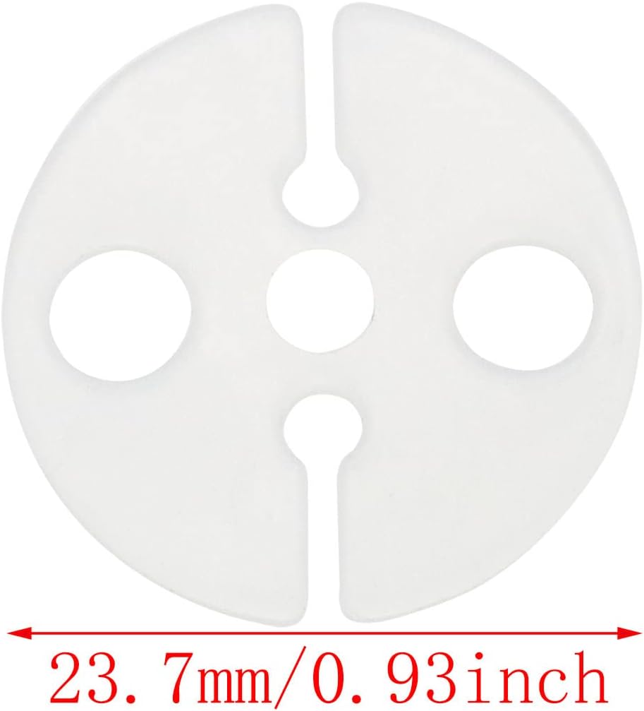 Balloon Clips DGBRSM 100pcs White Round Plastic Balloon Clips Wedding Party Christmas Birthday Accessories for Quick Knotting (23x2mm)