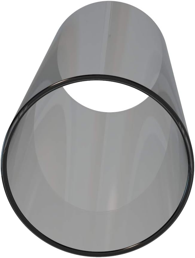 Electroplated Glass Hurricane Mirror Effect Cylinder Candle Holder Bottomless Glass Sleeve Lamp Shade Replacement (Grey,3.5X10)