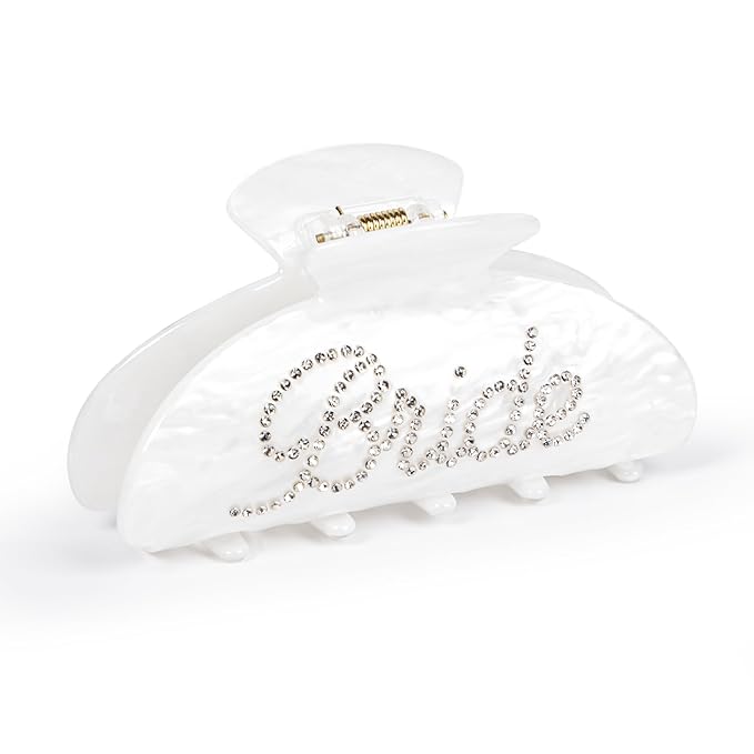 Bride Hair Claw Clip – Bride to Be Gifts, Bachelorette Party Accessories, Bridal Shower Gifts for Wedding