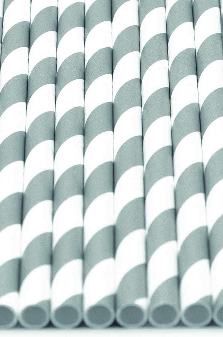 Pack of 150 Gray Swirls Biodegradable 4-Ply Paper Drinking Straws (Compostable, Non-toxic, BPA-free)