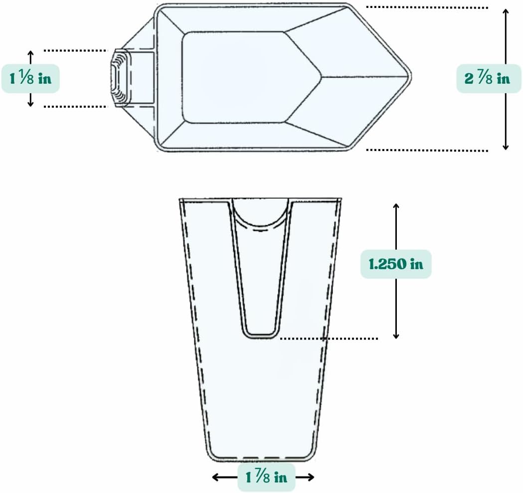 2 Cup (1 Pint | 16 Oz. | 500 mL) Scoop for Measuring Coffee, Pet Food, Grains, Protein, Spices and Other Dry Goods (Pack of 25)