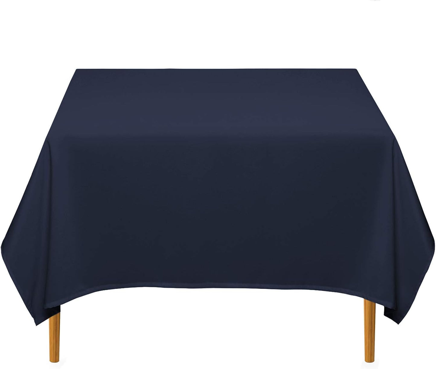 Lann's Linens - 10 Premium 70" Square Tablecloths for Wedding/Banquet/Restaurant - Polyester Fabric Table Cloth - Navy Blue