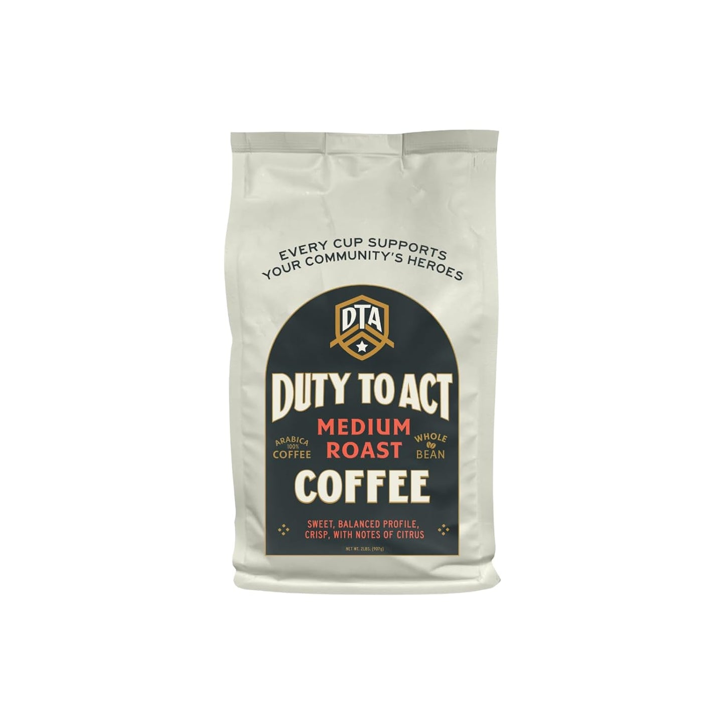 Duty to Act Medium Roast Whole Bean Coffee, 2 lbs (Pack of 3)