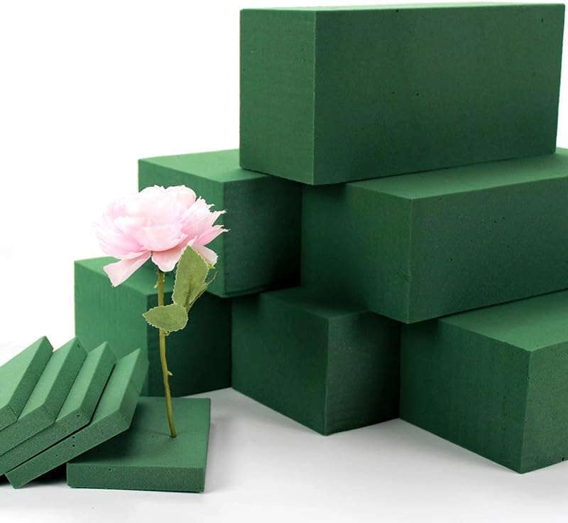 3 Pack Square Floral Foam Blocks – Strong Water Absorption & Moisture Retention, Easy to Cut & Shape, Wet & Dry Use, Ideal for Weddings, Parties, DIY Crafts, Florists & Home Decor
