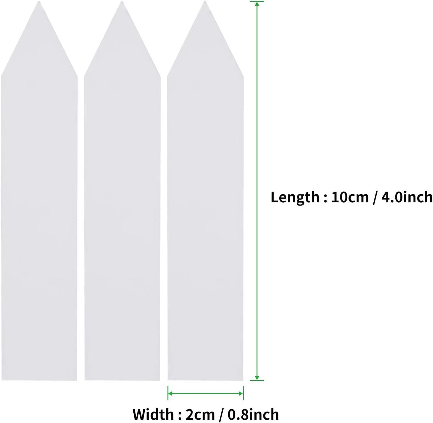 Kensizer 1000 Pcs 4 Inches Plastic Waterproof Plant Labels with a Gel Pen, Nursery Garden Stake Tags, Marker Labels Sticks for Potted Plants