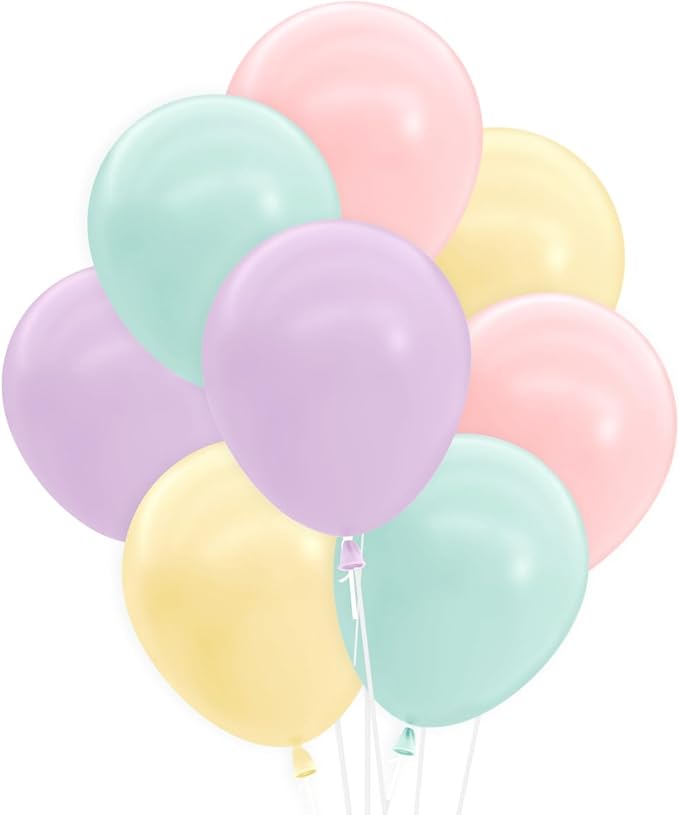 xo, Fetti Pastel Birthday Balloon Set - 24 pk, 12" | Bachelorette Party Decorations, Garden Bridal Shower, Birthday Party, Pastel Baby Shower, Engagement